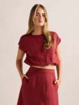 Georgina Bubble Hem Top - 16 Rosewood Set
