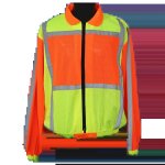 Lime & Orange Reflective Jacket With Sleeve