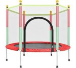 Generic MA-7 Trampoline With Net Trampolines Red Black