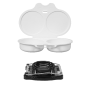 Kitro Egg Slicer Black & White Egg Steamer 2 Piece.