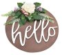 Hello Art Display With Artificial Flowers 2048005