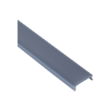 LED Strip Light Aluminium Profile Cover Black Opal 2M CH71
