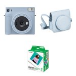 Fujifilm Instax Square SQ1 Instant Film And Case Bundle Glacier Blue