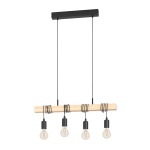 Townshed Chandelier 4 Light - White Black - Cream