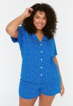 Plus Polka Dot Pajama Set - Saks
