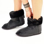 Hush Puppies Casa Slippers - Black - 9