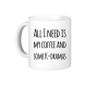 All I Need Is My Dog - Engraved Wooden Keychain