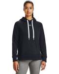 Women's Ua Rival Fleece Hb Hoodie - BLACK-001 Sm
