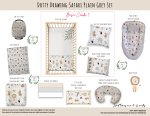 Cot Duvet Bedding Dotty Drawing Safari Plain Grey Set Neutral