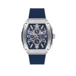 Exclusive Men's Square Quartz Watch With Navy Blue Dial