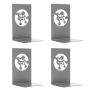 Unique Metal Bookends Anti-slip For Desktop Storage
