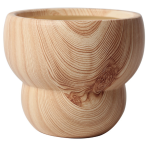 Ceramic Flower Plant Pot-morden Simple&wooden Feel-round Style