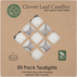 Clover White Tealight Candles 50-PACK
