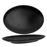 Nova Urban Texture Black Oval Plate 30CM Set Of 6