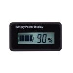 H5 12V-48V Lead-acid Battery Voltage Tester Percentage Voltmeter Gauge Lithium Battery Status Monitor White Light