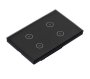 Smart Wi-fi Light Switch 4 Gang QT-ATS04L Black