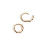 Round - Round Profile - Hinged Sleepers In Yellow Gold