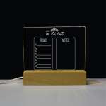 To Do List Writing Board With LED Light