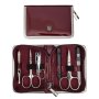 Manicure Set Laquered Burgundy Fashion Material 5229 Pn