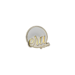 White Big Era Brooch Only Sold In Packs Of 4