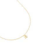 Waterproof Gold Plated Gold Plated Stainless Steel MINI Bubble Letter R Necklace