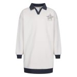 Converse Girls Long Sleeve Polo Dress In Natural - Natural XL
