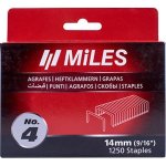 Galv Staples 18G T50 14MM X 1250PCS NO4 MILSTAP4-14