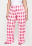 Plus Plisse Pants - Pinkgingham