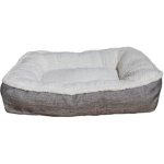 Plush Rosewood Tweed Teddy Bear Dog Mattress - Large Waggs Online Pet Shop