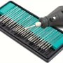 30pcs Diamond Burr Bits Set With 1/8" Shank - Rotary Tool Accessories For Metal Woodworking Sanding Carving Resin Casting Polishing Ideal For Epoxy Resin