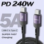 240W 30.48CM 100.58CM 201.17CM 3.05METER Usb-c Charge Cable USB C To USB C Cord Usb-c Type C Fast Charging Cable Compatible With