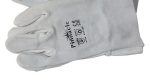 Chrome Leather Glove Double Palm 2.5" Premium - White