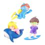 3 Pack Floating Fish Tank Decorations Cute Diver Surfer Whale