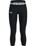 Girls' Heatgear Armour Crop Leggings - Black Ylg