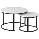 Everfurn Indus Nesting Coffee Table White 2 Piece
