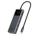 Syntech Ugreen 6-IN-1 Type-c Hub With 4K HDMI 100W Pd And 10GBPS USB Ports Grey