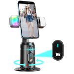 Crienten Auto Face Tracking Tripod 360 Ai Face Tracking Phone Holder With Remote No Appsmart Phone Stand For Iphone & Android Re