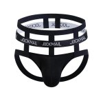 Jockmail Rise Up Suspended Jockstrap - Black