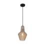 Milano P797AM Pendant Large 1 Light Amber Plated Glass
