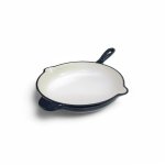 Enamel Cast Iron Fry Pan Grey