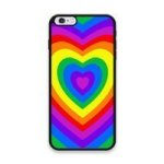 Custom Printed Tpu Cases - Apple Iphone 6 Plus Apple Iphone 6S Plus & 39 Rainbow Heart& 39 By