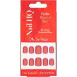 Nail HQ Petite Round Red Nails Red 24 Pieces
