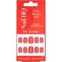 Nail HQ Petite Round Red Nails Red 24 Pieces