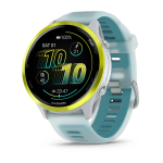 Garmin Forerunner 570 - 47MM - Amp Yellow Aluminium With Translucent Whitestone turquoise Band