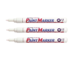 Ek 440 Fine Point Permanent Paint Marker 1.2MM White - Pack Of 3