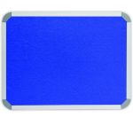 Parrot Bulletin Board - Ribbed Aluminium Frame - 3000 x 1200mm - Denim