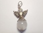 Clear Quartz Angel Pendant