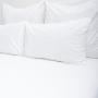 200 Thread Count Cotton Rich Percale Duvet Cover Set White - Super King 260X240CM