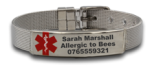 EJUVMA-03 - Personalized Medical Alert Bracelet Stainless Steel - Ready In 4 Days