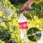 Plastic Manual Pump Sprayer With Adjustable Nozzle - Uncharged No Battery Required - Versatile Air Pressure Spray Bottle Adapter